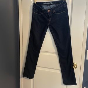 American Eagle dark wash stretch 12 Regular EUC
